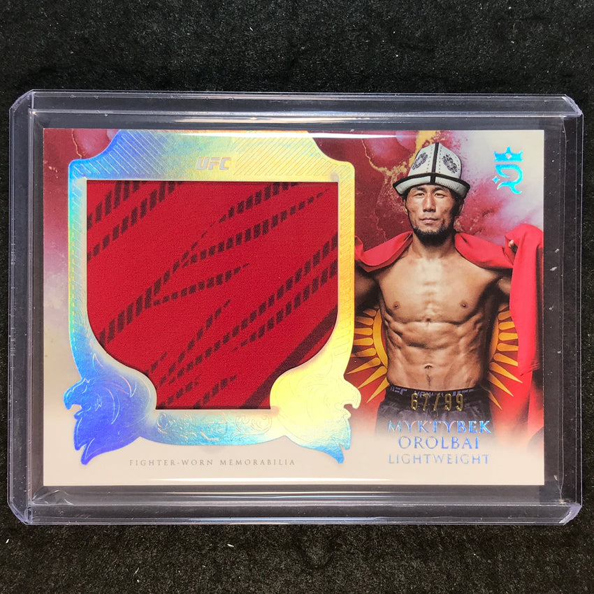 2025 Topps Royalty UFC MYKTYBEK OROLBAI Rookie Jumbo Relics Patch 67/99