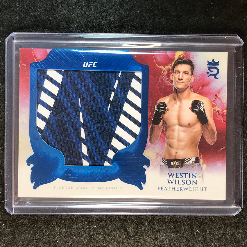 2025 Topps Royalty UFC WESTIN WILSON Rookie Jumbo Relics Patch Blue 9/25