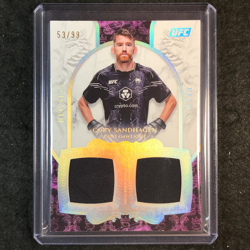 2025 Topps Royalty UFC CORY SANDHAGEN Regalia Relics Dual Jersey 53/99