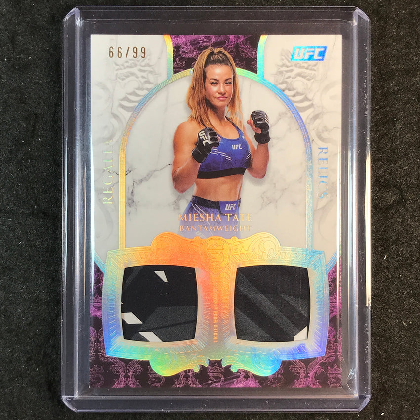 2025 Topps Royalty UFC MIESHA TATE Regalia Relics Dual Jersey 66/99