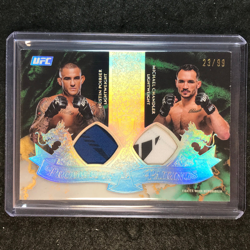 2025 Topps Royalty UFC POIRIER CHANDLER Prodigious Pairing Dual Patch 23/99