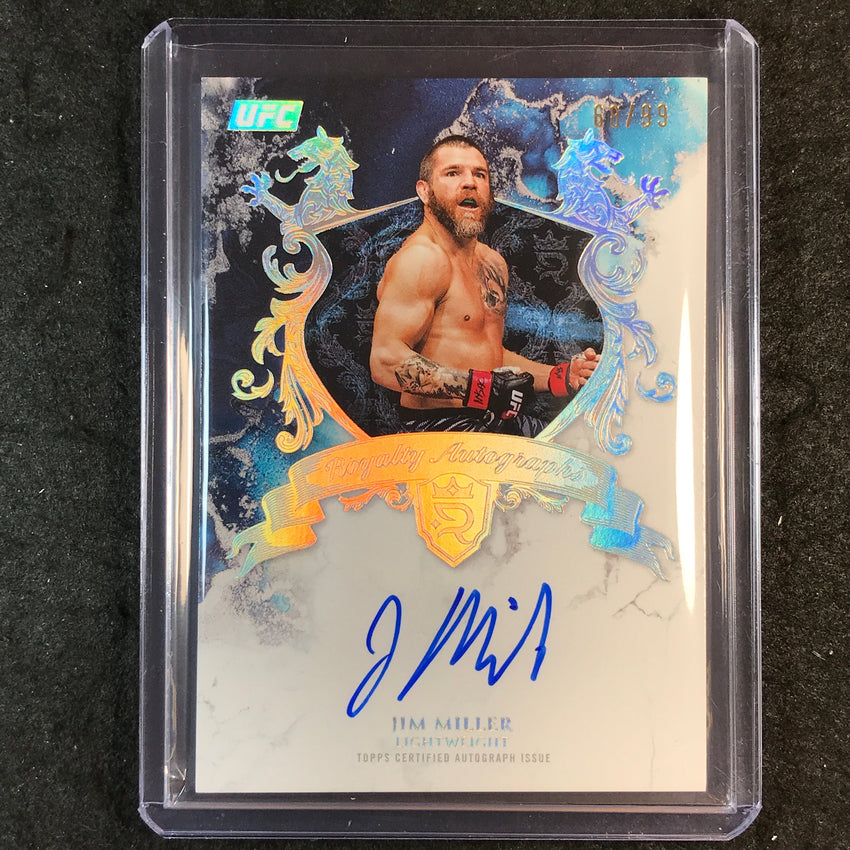 2025 Topps Royalty UFC JIM MILLER Royalty Autographs 68/99