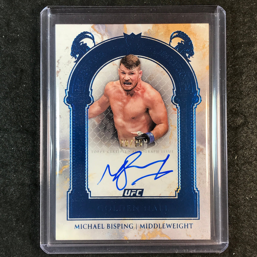 2025 Topps Royalty UFC MICHAEL BISPING Golden Hall Autographs Blue 20/25