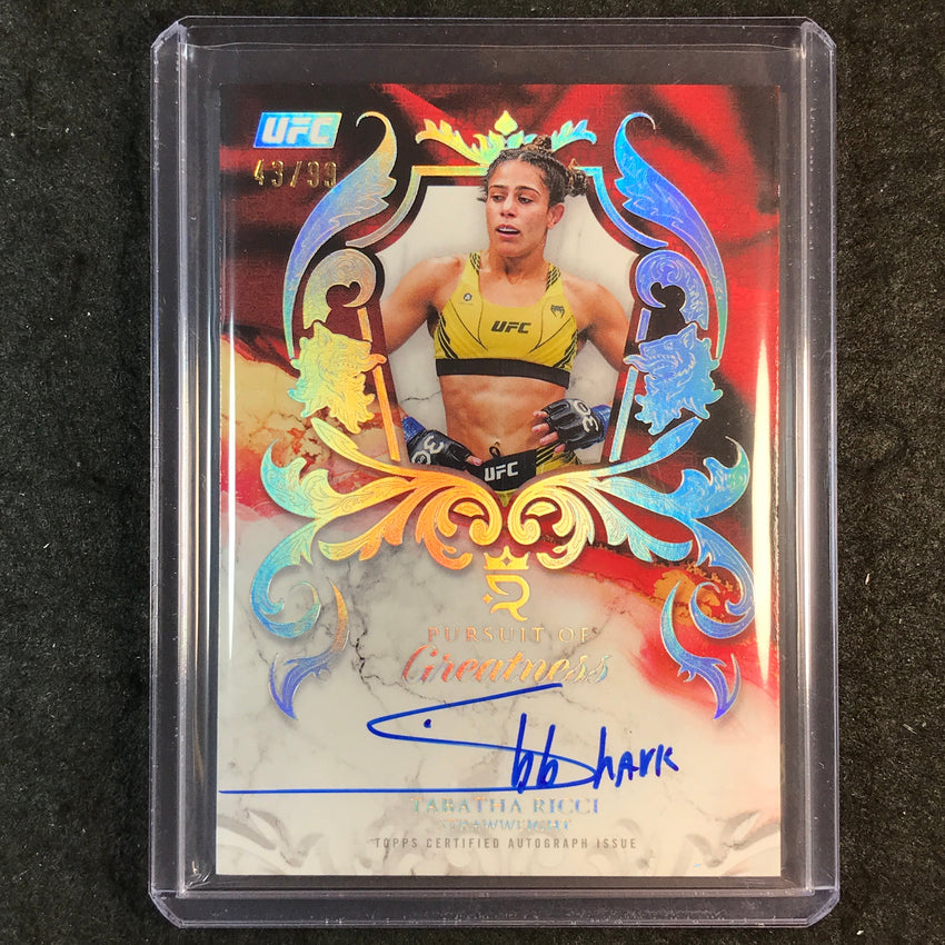 2025 Topps Royalty UFC TABATHA RICCI Pursuit of Greatness Signatures Auto 43/99