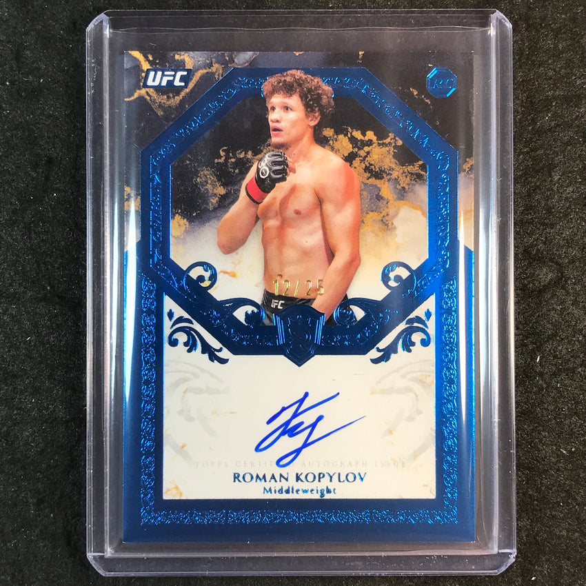 2025 Topps Royalty UFC ROMAN KOPYLOV Rookie Autograph Blue 12/25