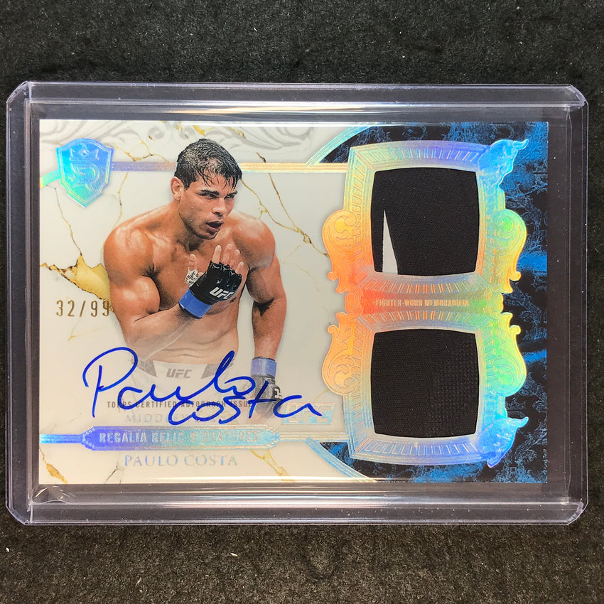 2025 Topps Royalty UFC PAULO COSTA Regalia Relic Signatures Patch Auto 32/99