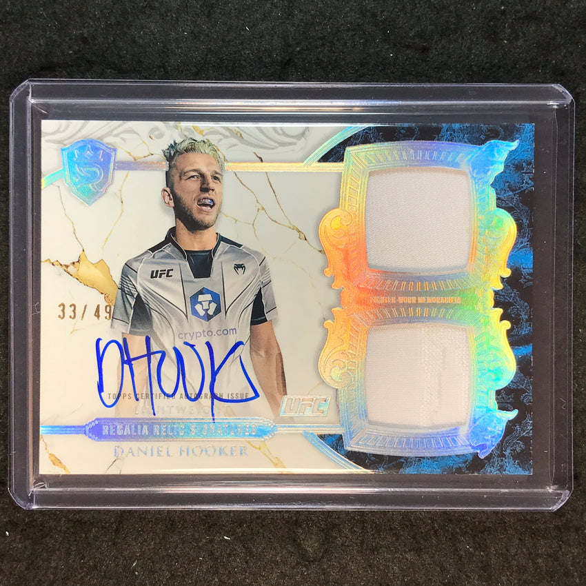 2025 Topps Royalty UFC DANIEL HOOKER Regalia Relic Signatures Patch Auto 33/49