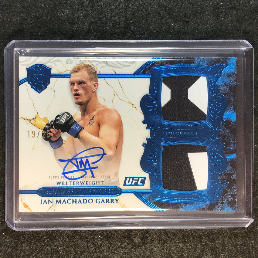 2025 Topps Royalty UFC IAN MACHADO GARRY Regalia Relic Patch Auto Blue 19/25