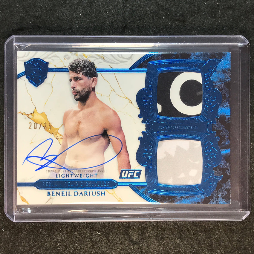 2025 Topps Royalty UFC BENEIL DARIUSH Regalia Relic Patch Auto Blue 20/25