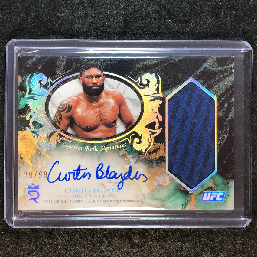2025 Topps Royalty UFC CURTIS BLAYDES Superior Relic Signatures Auto 29/99