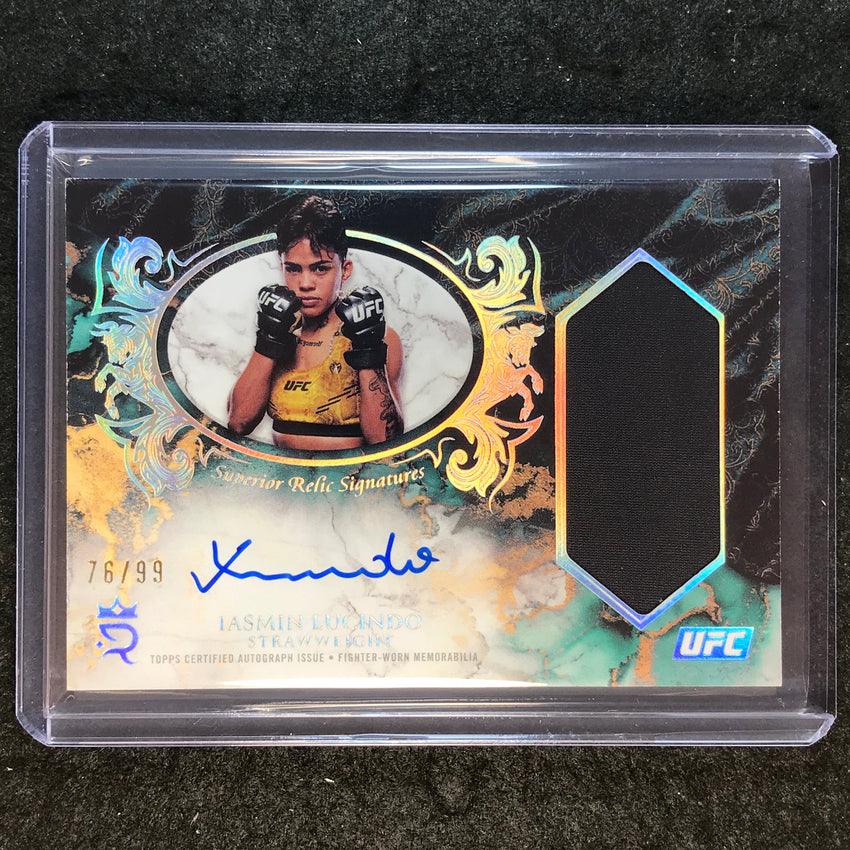 2025 Topps Royalty UFC JASMIN LUCINDO Superior Relic Signatures Auto 76/99