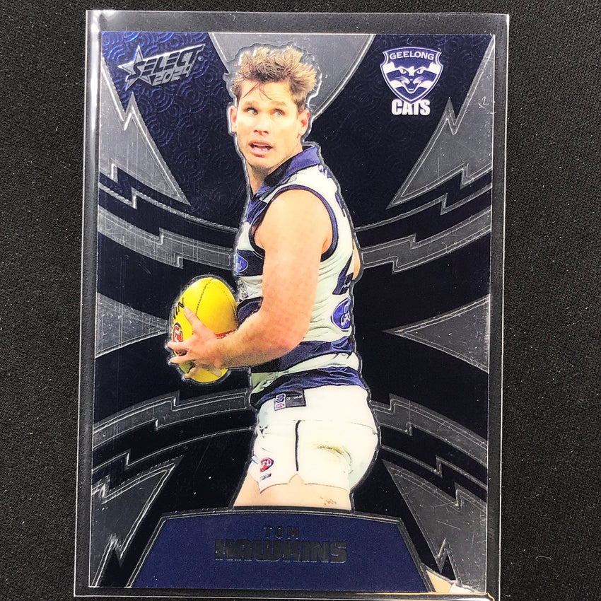2024 Footy Stars Tom Hawkins Luminous Thunderbolt 213/599 No 144
