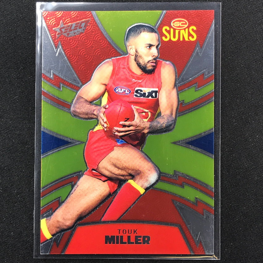 2024 Footy Stars Touk Miller Luminous Thunderbolt 485/599 No 193