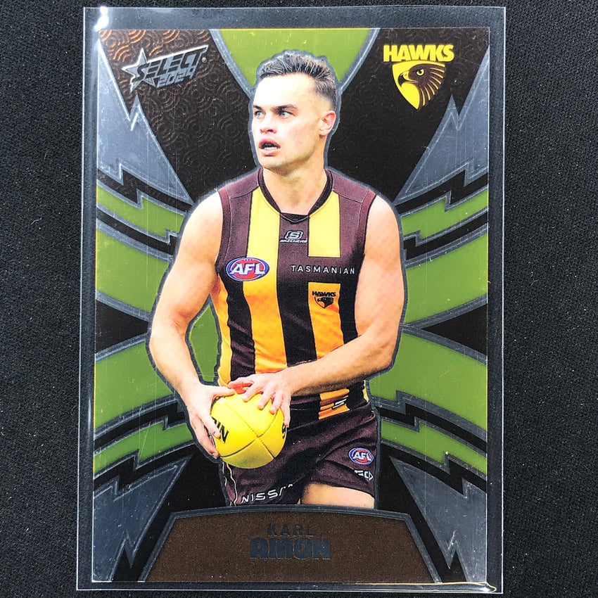 2024 Footy Stars Karl Amon Luminous Thunderbolt 510/599 No 199