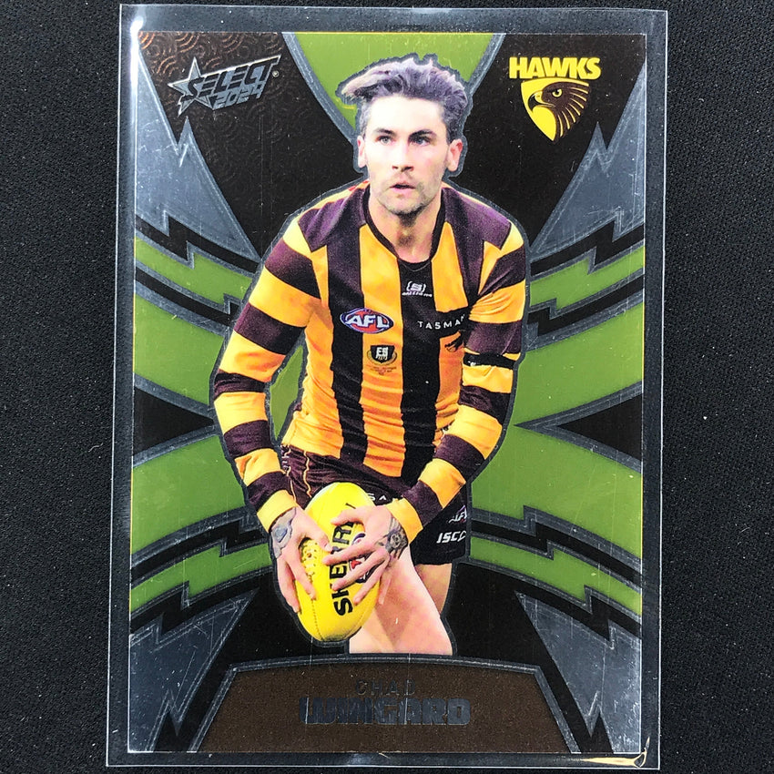 2024 Footy Stars Chad Wingard Luminous Thunderbolt 280/599 No 219