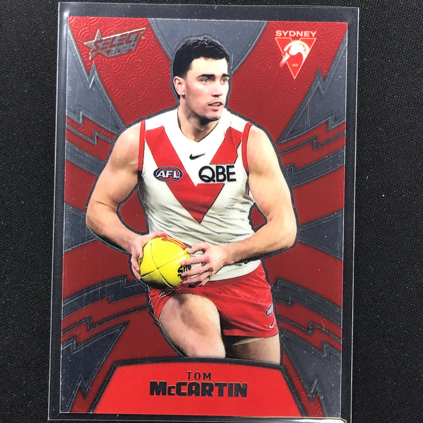 2024 Footy Stars Tom Mccartin Luminous Thunderbolt 56/599 No 341