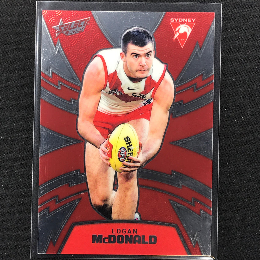 2024 Footy Stars Logan Mcdonald Luminous Thunderbolt 236/599 #342