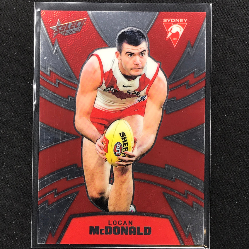 2024 Footy Stars Logan Mcdonald Luminous Thunderbolt 265/599 No 342