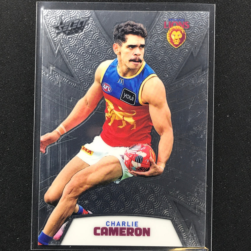 2024 Footy Stars Charlie Cameron Luminous Thunderbolt Refractor 285/299 No 14