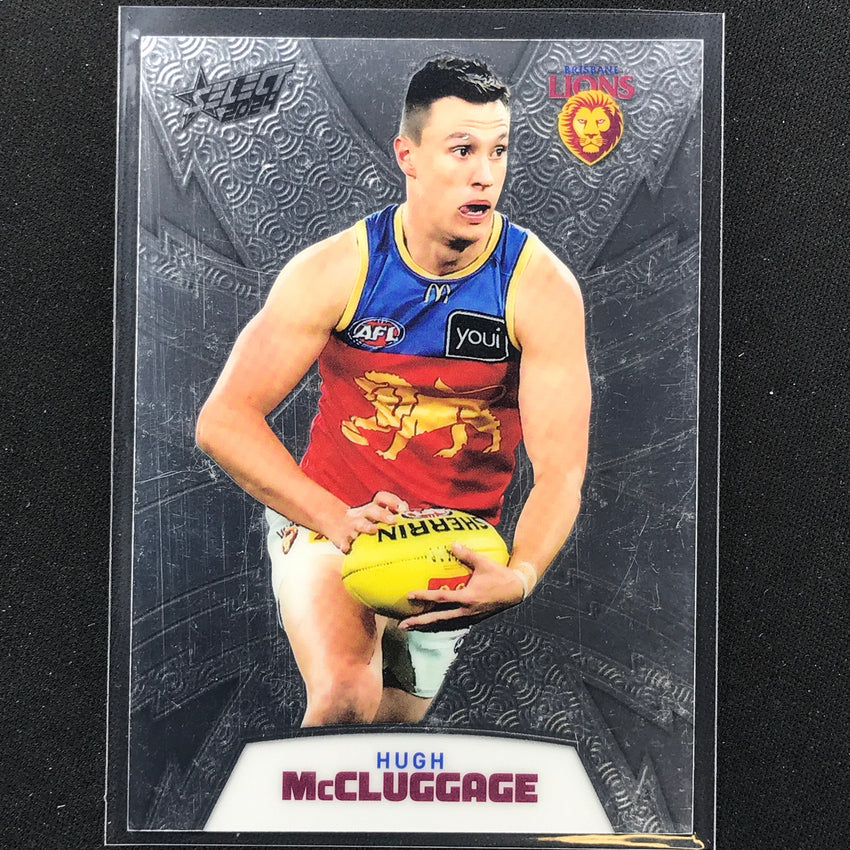 2024 Footy Stars Hugh Mccluggage Luminous Thunderbolt Refractor 86/299 No 18
