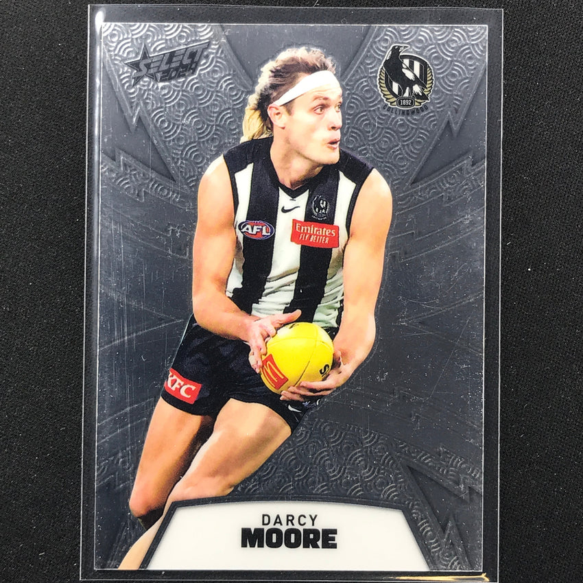 2024 Footy Stars Darcy Moore Luminous Thunderbolt Refractor 55/299 No 38