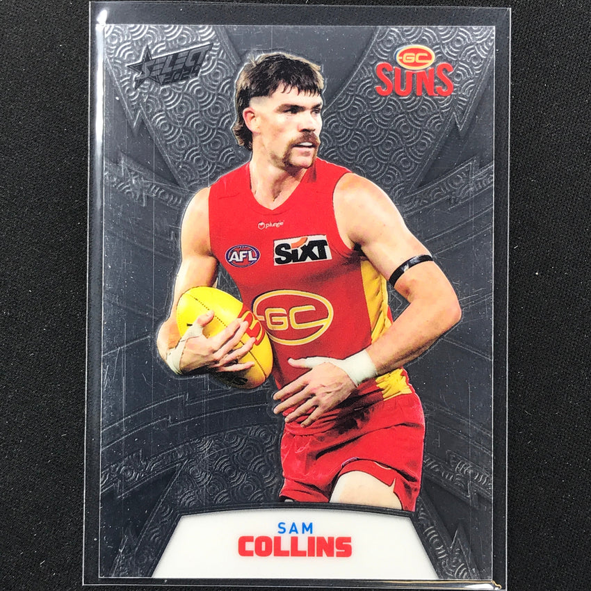 2024 Footy Stars Sam Collins Luminous Thunderbolt Refractor 150/299 No 84