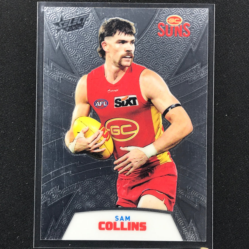 2024 Footy Stars Sam Collins Luminous Thunderbolt Refractor 189/299 No 84
