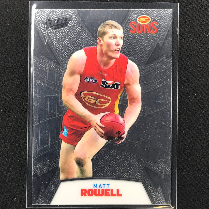 2024 Footy Stars Matt Rowell Luminous Thunderbolt Refractor 185/299 No 89