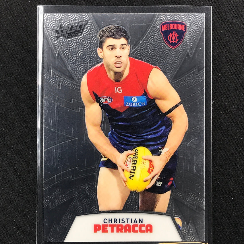 2024 Footy Stars Christian Petracca Luminous Thunderbolt Refractor 33/299 No 107