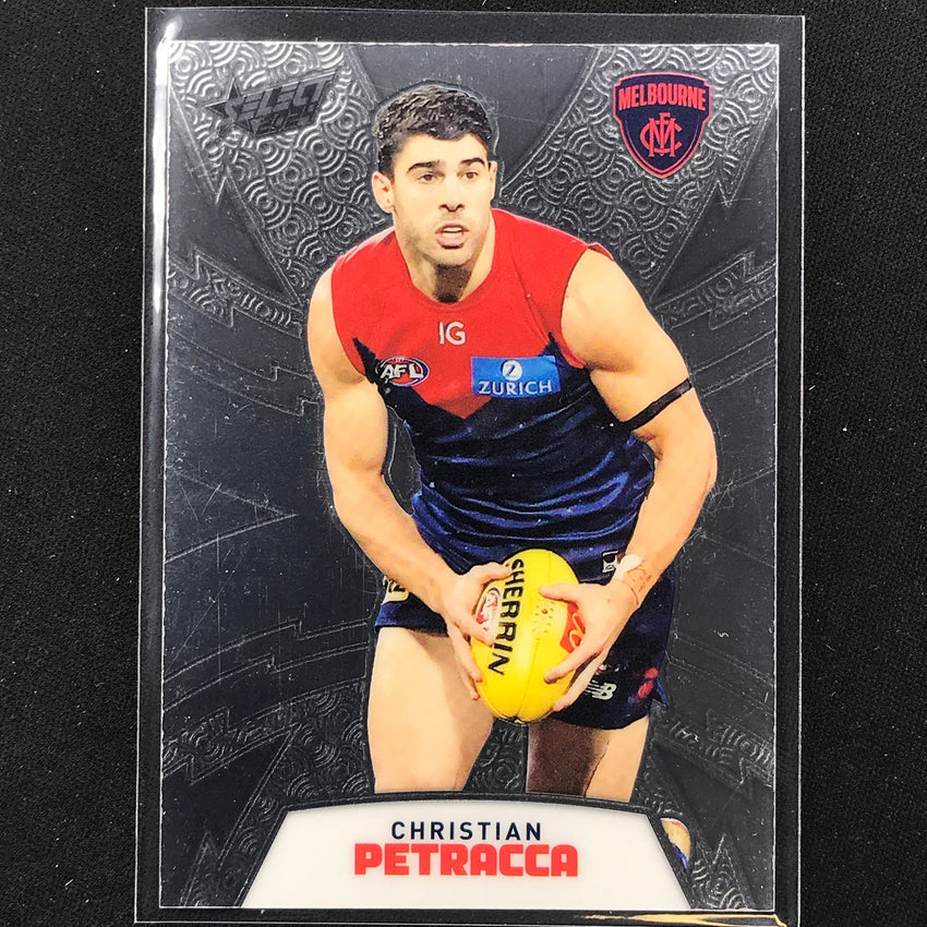 2024 Footy Stars Christian Petracca Luminous Thunderbolt Refractor 69/299 No 107