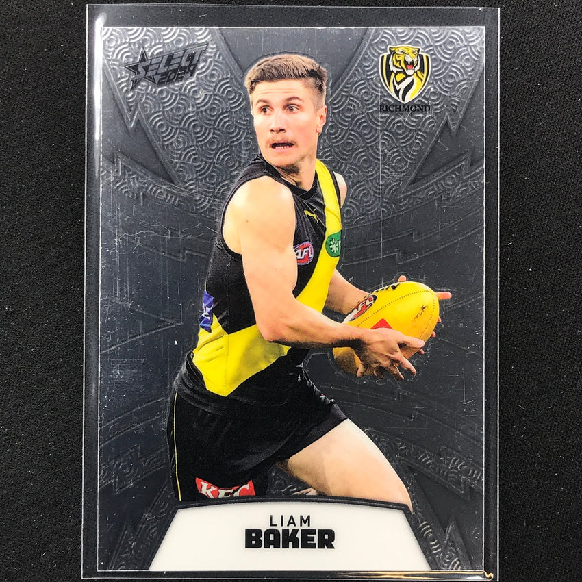 2024 Footy Stars Liam Baker Luminous Thunderbolt Refractor 137/299 No 131