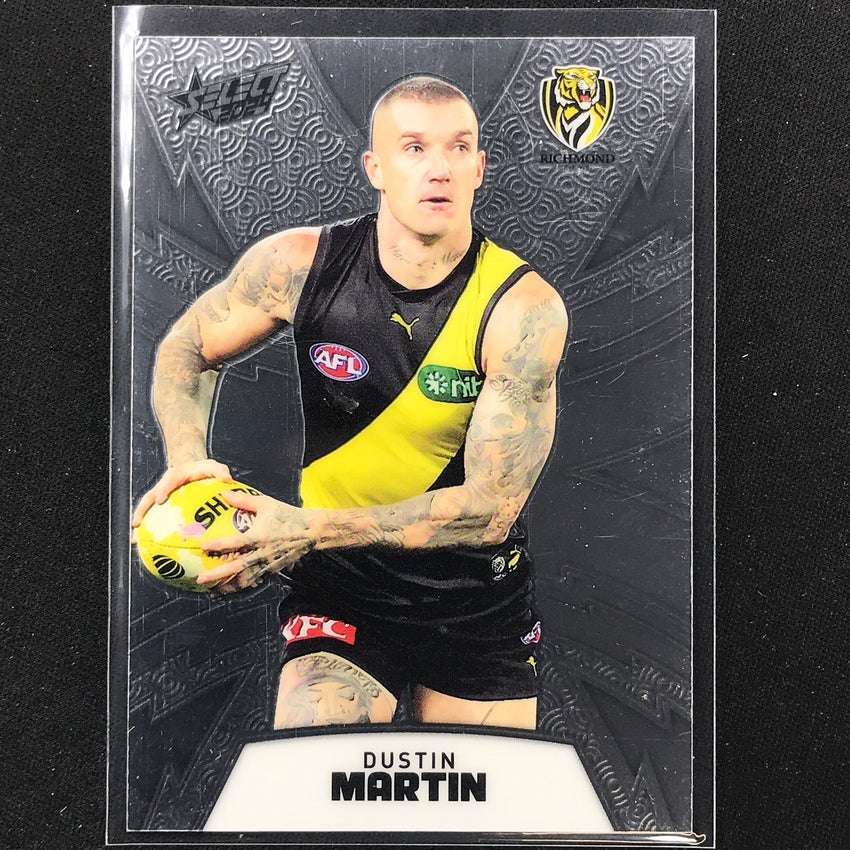 2024 Footy Stars Dustin Martin Luminous Thunderbolt Refractor 24/299 No 136