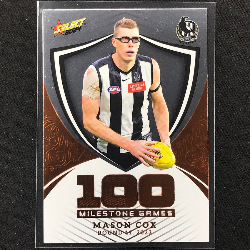 2024 Footy Stars Mason Cox Milestone Games Hobby 71/240 No 23