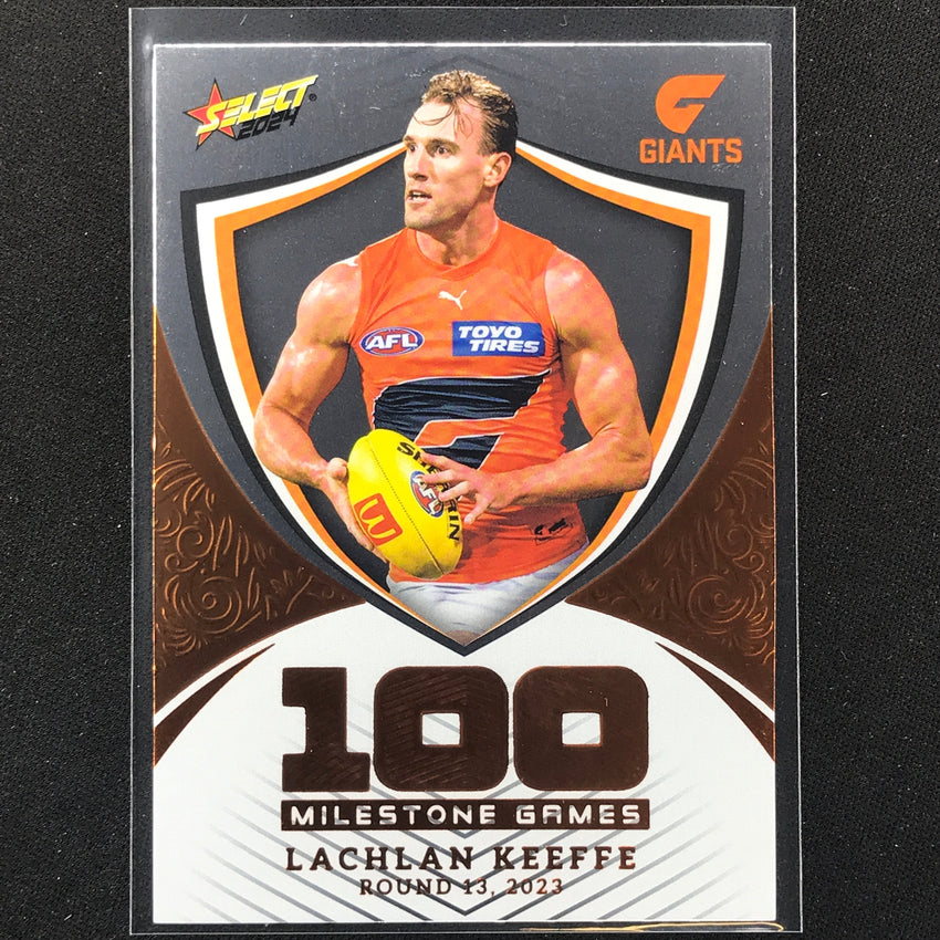 2024 Footy Stars Lachlan Keeffe Milestone Games Hobby 234/240 No 45