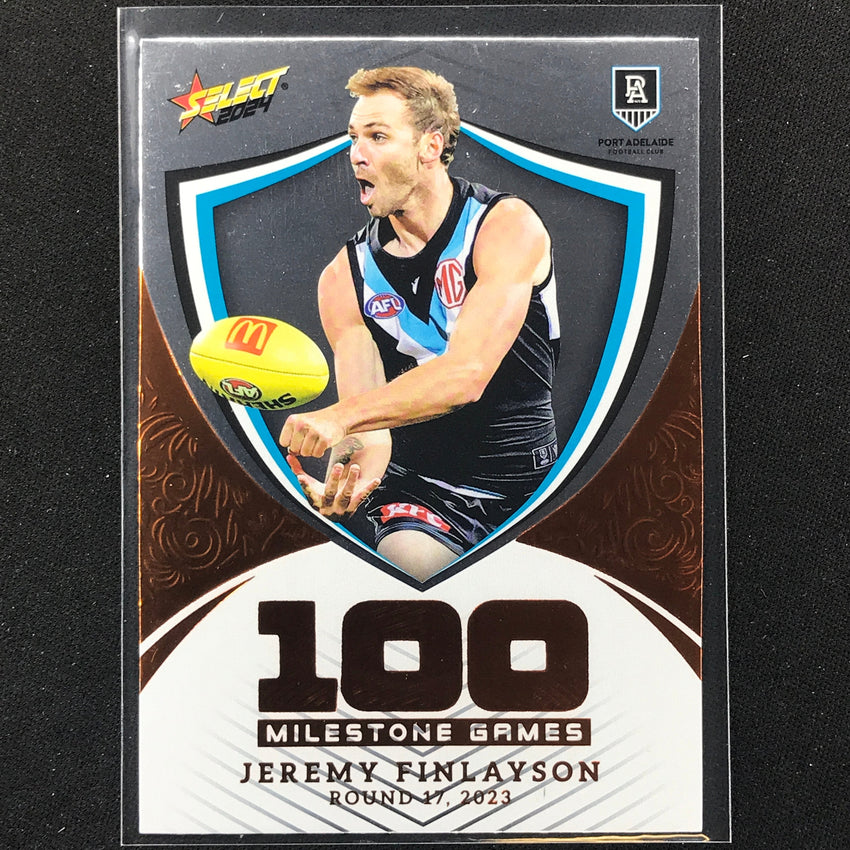 2024 Footy Stars Jeremy Finlayson Milestone Games Hobby 127/240 #74