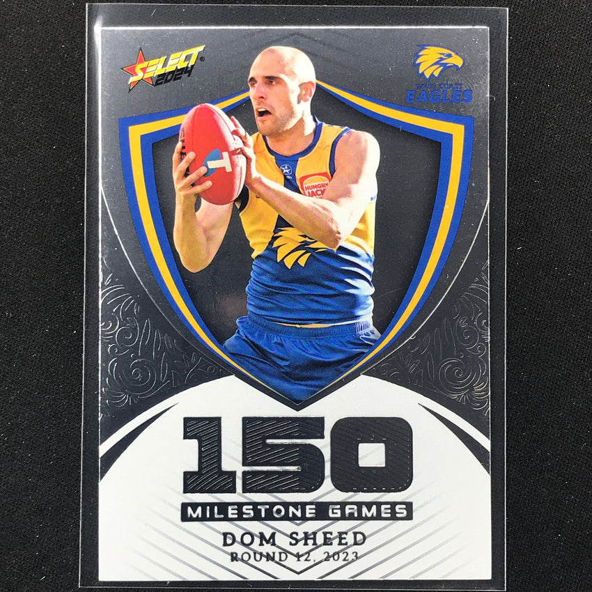 2024 Footy Stars Dom Sheed Milestone Games Hobby 97/240 #98