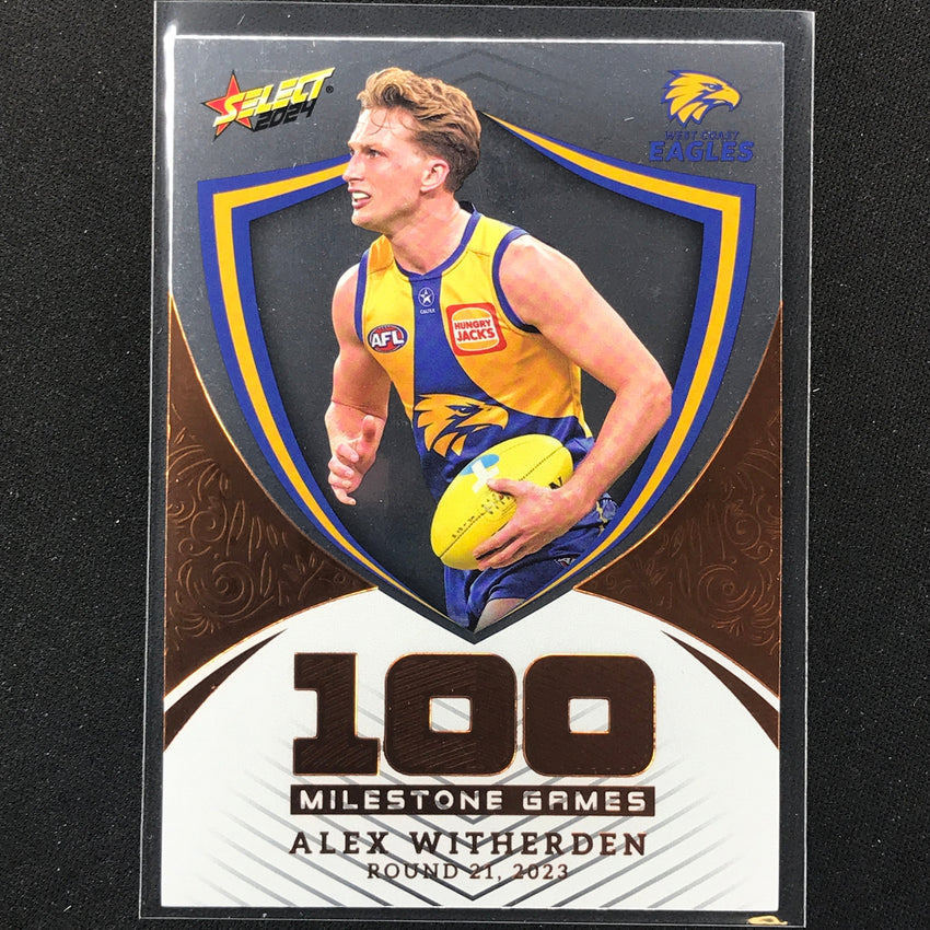 2024 Footy Stars Alex Witherden Milestone Games Hobby 201/240 #100