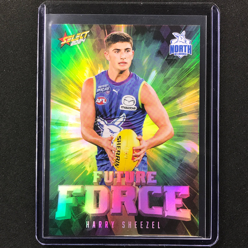 2024 Footy Stars Harry Sheezel Future Force Green 5/195 #58