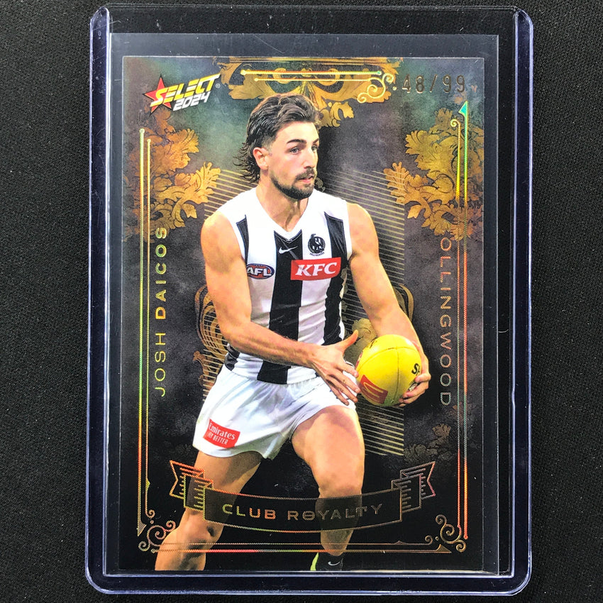 2024 Footy Stars Josh Daicos Club Royalty 48/99 No 16