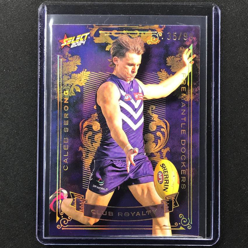 2024 Footy Stars Caleb Serong Club Royalty 35/99 #26