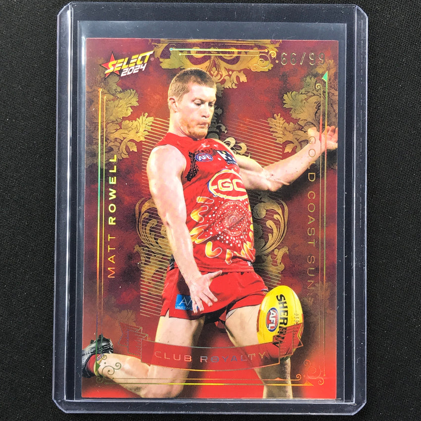 2024 Footy Stars Matt Rowell Club Royalty 66/99 No 43