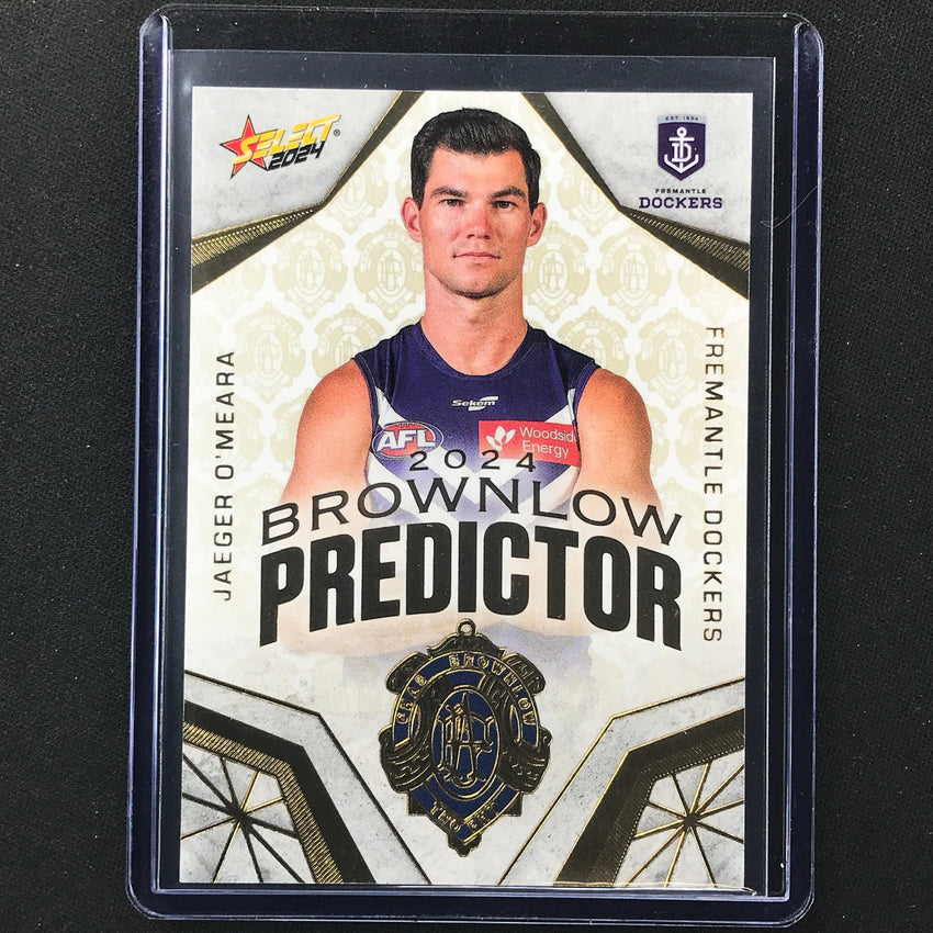 2024 Footy Stars Jaeger Omeara Brownlow Predictor Gold 165/315 No 33