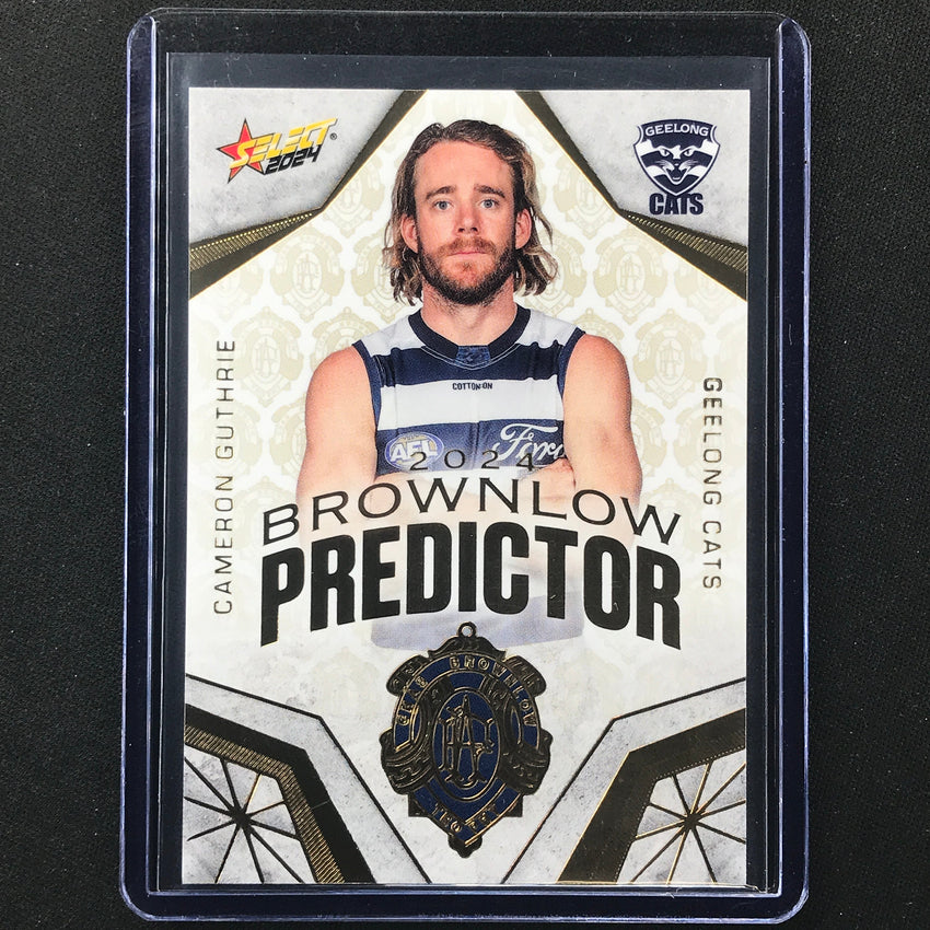 2024 Footy Stars CAMERON GUTHRIE Brownlow Predictor Gold 65/315 #40