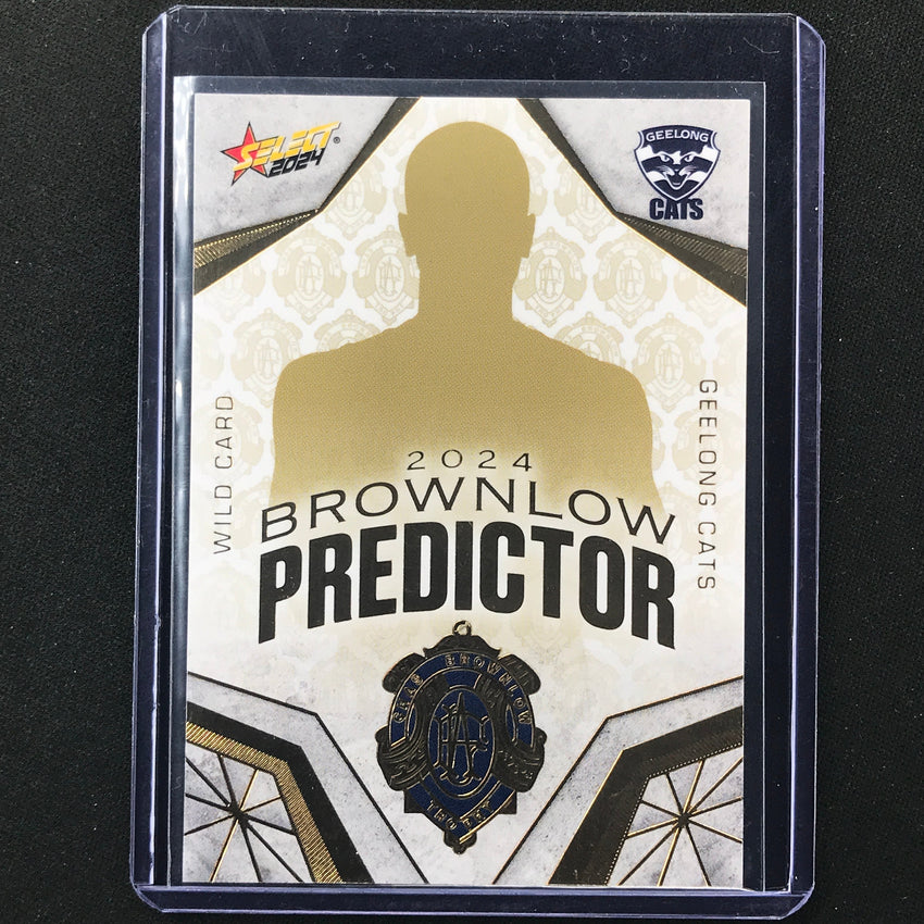 2024 Footy Stars Geelong Cats Wild Card Brownlow Predictor Gold 154/315 No 42