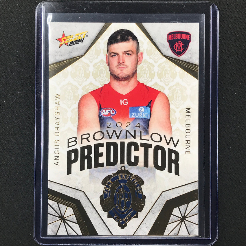 2024 Footy Stars Angus Brayshaw Brownlow Predictor Gold 189/315 No 61