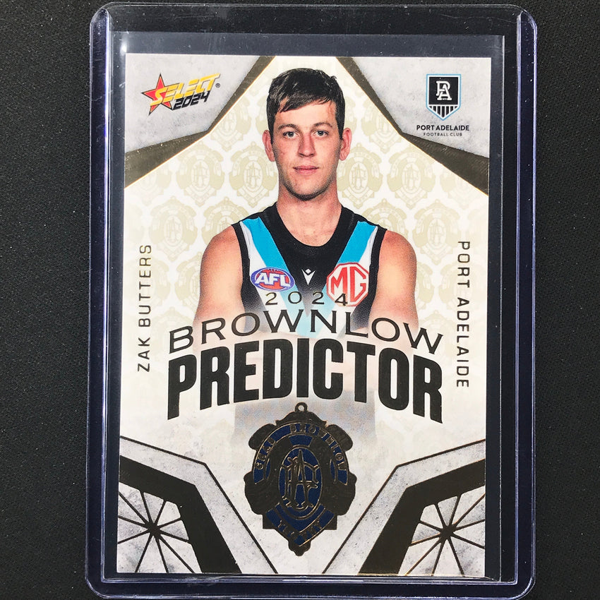 2024 Footy Stars Zak Butters Brownlow Predictor Gold 65/315 No 73