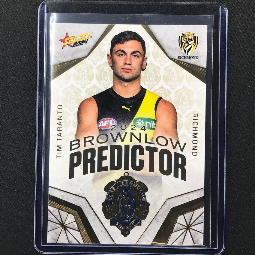 2024 Footy Stars Tim Taranto Brownlow Predictor Gold 101/315 No 83