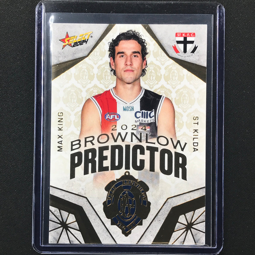 2024 Footy Stars Max King Brownlow Predictor Gold 137/315 No 86