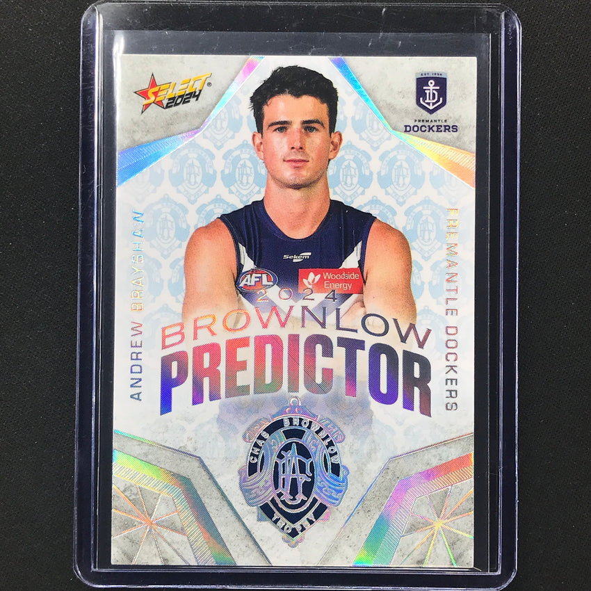 2024 Footy Stars Andrew Brayshaw Brownlow Predictor Platinum 46/60 No 11