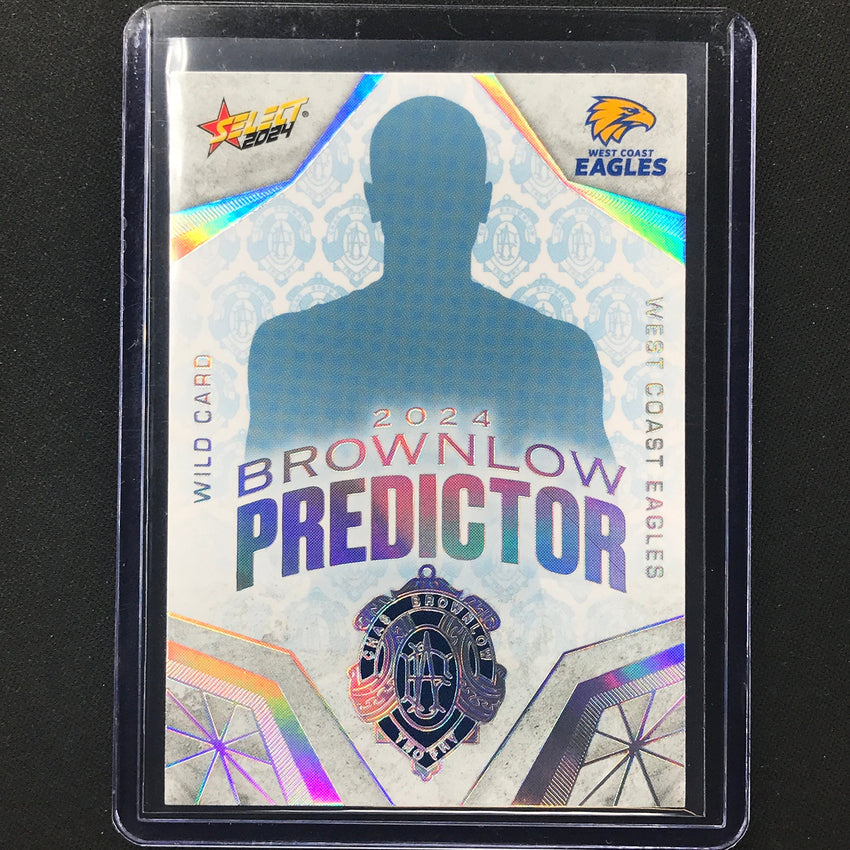 2024 Footy Stars West Coast Eagles Wild Card Brownlow Predictor Platinum 21/60
